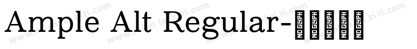 Ample Alt Regular字体转换